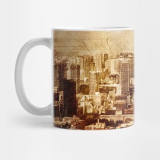 Vintage skyline of Tokyo Mug